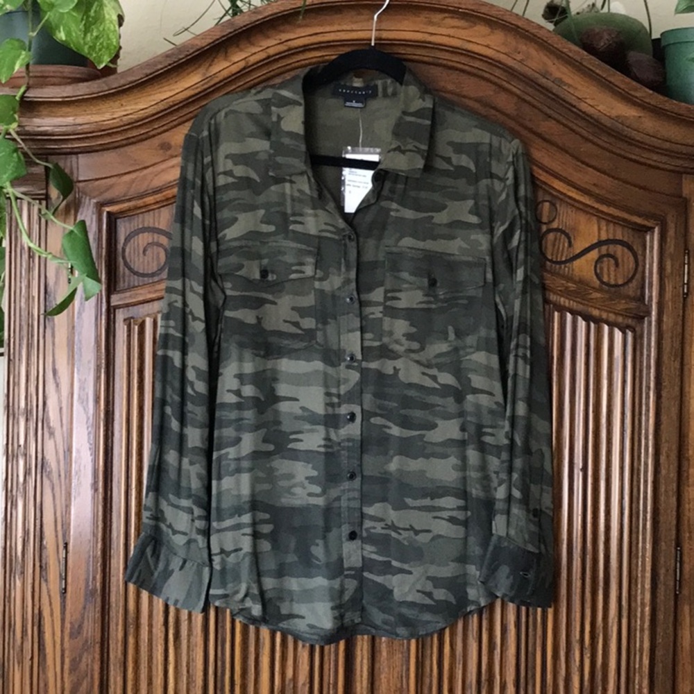 Sanctuary Camouflage Long Sleeve Shirt